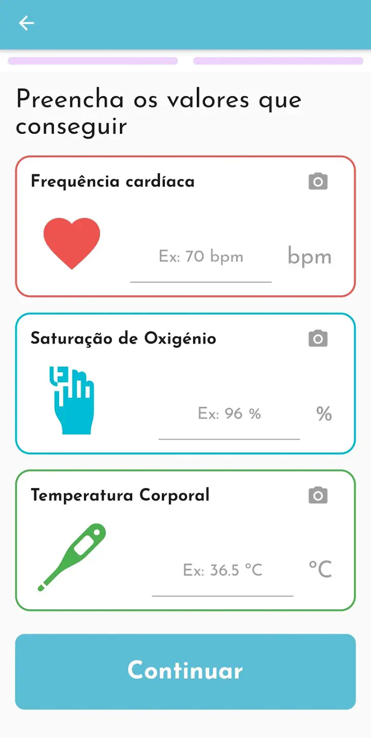 Screenshot of the app